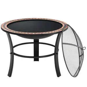 DB Garden Zahradní ohniště Watson 76 cm černé obraz