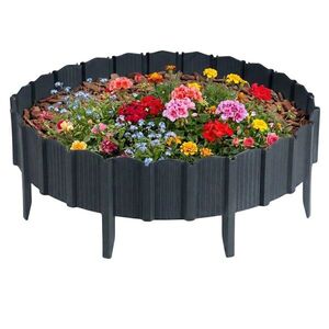 HowHomely Zahradní palisáda Linea 78, 5 cm antracit obraz
