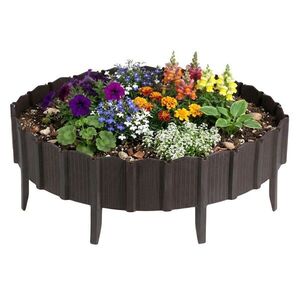 HowHomely Zahradní palisáda Linea 78, 5 cm hnědá obraz