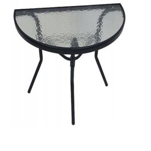 Kontrast Zahradní půlkruhový stůl Lipari černý obraz