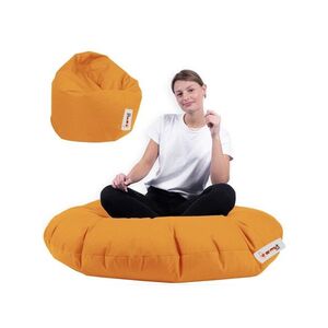 Hanah Home Zahradní sedací vak Lyzi 100x20 cm/ 65x65 cm oranžový obraz