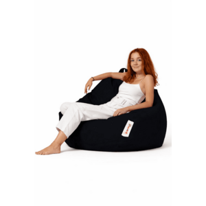 Hanah Home Zahradní sedací vak Premium XXL černý obraz