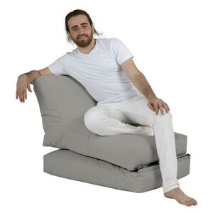 Hanah Home Zahradní sedací vak Siesta Sofa 55/40 cm/ 180/40 cm šedý obraz