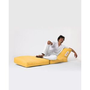 Hanah Home Zahradní sedací vak Siesta Sofa 55/40 cm/ 180/40 cm žlutý obraz