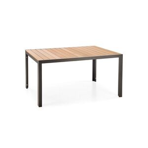 HALMAR Zahradní stůl Fierro 150 cm hnědý/černý obraz