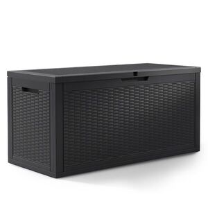 Ak furniture Zahradní úložný box Ezra 340 L černý obraz