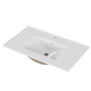 Zápustné umyvadlo Houseland Cavelo 80 cm bílé obraz