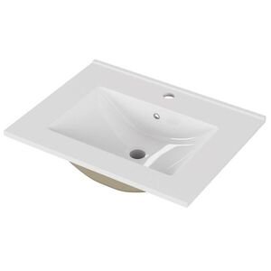 Zápustné umyvadlo Houseland Luxo 60 cm bílé obraz