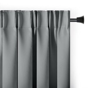 Restilo Závěs AmeliaHome Blackout s multifunkční páskou 140x245 cm stříbrný, velikost 140x245 obraz