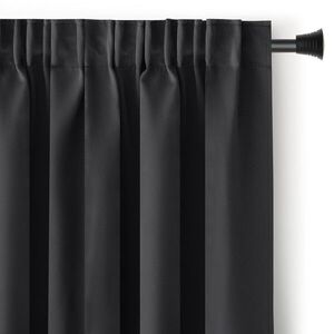 Restilo Závěs AmeliaHome Blackout s multifunkční páskou černý, velikost 140x230 obraz