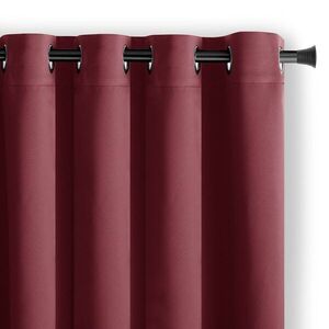 Restilo Závěs AmeliaHome Blackout s průchodkami 140x245 vínový, velikost 140x245 obraz
