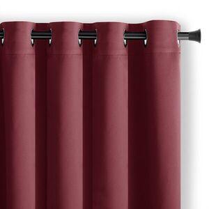 Restilo Závěs AmeliaHome Blackout s průchodkami 140x270 cm vínový, velikost 140x270 obraz