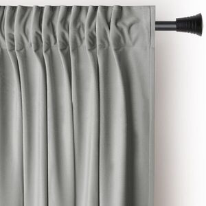 Restilo Závěs AmeliaHome Velvet s multifunkční páskou 140x270 cm stříbrný, velikost 140x270 obraz