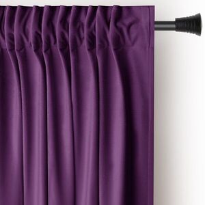 Restilo Závěs AmeliaHome Velvet s multifunkční páskou švestkový, velikost 140x245 obraz