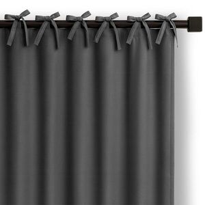 Restilo Závěs Carli s designovými poutky 140x250 cm šedý, velikost 140x250 obraz