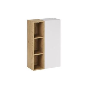 Comad Závěsná koupelnová skříňka Aster 50 cm bílá/dub cremona obraz