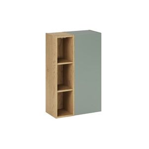 Comad Závěsná koupelnová skříňka Aster 50 cm zelená/dub cremona obraz
