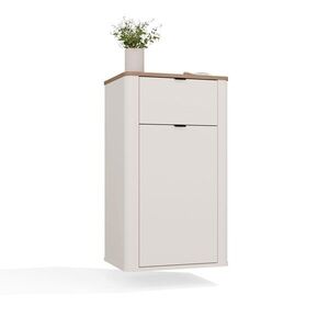 TP Living Závěsná koupelnová skříňka Cordoba 1D1S 48 cm kašmír/dub Castello obraz