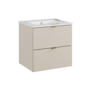 Comad Závěsná skříňka Dalia Cashmere se zápustným umyvadlem 50 cm kašmírová obraz