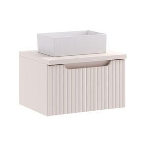 Comad Závěsná skříňka Nova Cashmere Gaja s deskou a umyvadlem 50 cm kašmírová obraz