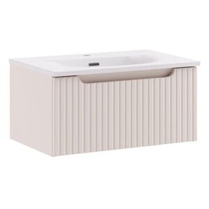 Comad Závěsná skříňka Nova Cashmere Sky se zápustným umyvadlem 60 cm kašmírová obraz