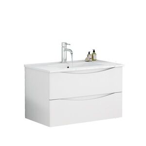 Závěsná skříňka pod umyvadlo Houseland Nirela 80 cm bílá obraz