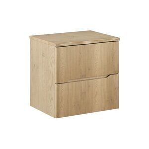 Comad Závěsná skříňka pod umyvadlo Nordic Nature s deskou 60 cm dub cremona obraz