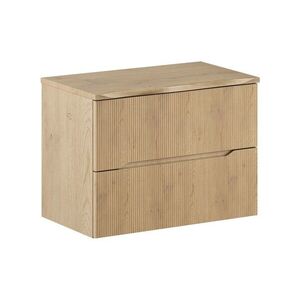 Comad Závěsná skříňka pod umyvadlo Nordic Nature s deskou 80 cm dub cremona obraz