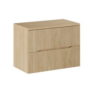 Comad Závěsná skříňka pod umyvadlo Nordic s deskou 80 cm dub cremona obraz