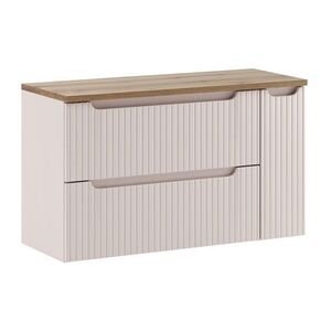 Comad Závěsná skříňka pod umyvadlo Nova Cashmere s deskou 100 cm kašmírová/dub evoke obraz