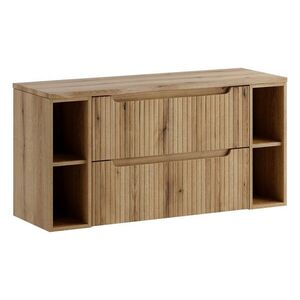 Comad Závěsná skříňka pod umyvadlo Nova s deskou 120 cm dub coast evoke obraz