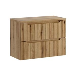 Comad Závěsná skříňka pod umyvadlo Nova s deskou 80 cm dub coast evoke obraz