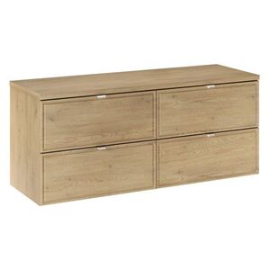 Comad Závěsná skříňka pod umyvadlo Terra s deskou 120 cm dub cremona obraz
