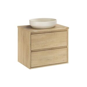 Comad Závěsná skříňka Viola River s deskou a umyvadlem 60 cm dub cremona/ivory obraz