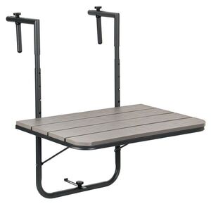 TZB Závěsný balkónový stůl Aretto 60 cm šedý obraz