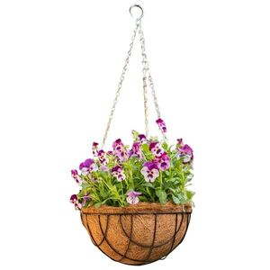 Esschert Design Závěsný květináč Sowy 30 cm černý/hnědý obraz