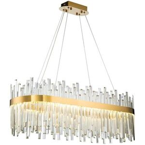 TooLight Závěsný LED křišťálový lustr APP1513-CP80 zlatý/neutrální bílá obraz
