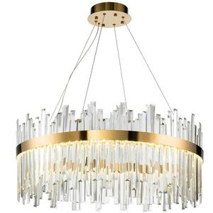 TooLight Závěsný LED křišťálový lustr APP1515-CP60 zlatý obraz