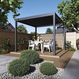 Bioklimatická pergola ECO 3x3 m Rojaplast obraz