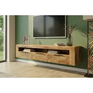 Závěsný TV stolek MANGES Dekorhome obraz
