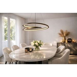 CALLAS lampa wisząca czarny 32W LED 3000, 4500, 6500K osłonka biała obraz