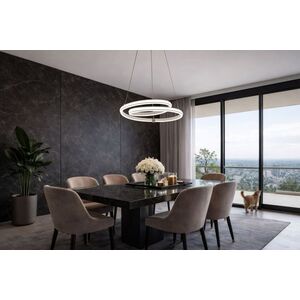 SANTA lampa wisząca złoty 32W LED 3000, 4000, 6500K maskownica biały obraz