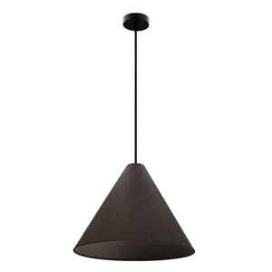 CONO lampa wisząca 33 czarny 1x40W E27 abażur fornir hebanowy obraz