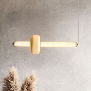 PURAS lampa wisząca pozioma 15W LED 3000K klosz bezbarwny+biały obraz