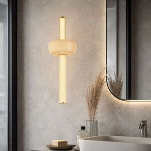 PURAS G lampa wisząca 15W LED 3000K klosz bezbarwny+biały obraz