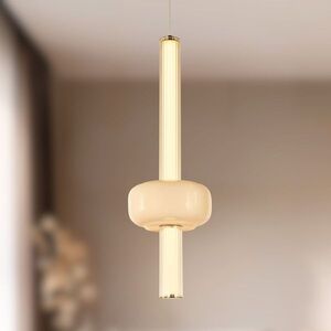 PURAS D lampa wisząca 15W LED 3000K klosz bezbarwny+biały obraz