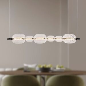 PLAYA lampa wisząca czarny pozioma 17W LED 3000K klosz bezbarwny obraz
