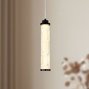 CORTE lampa wisząca czarny matowy 10W LED 3000K klosz bezbarwny obraz