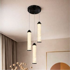CORTE lampa wisząca talerz czarny matowy 25W LED 3000K klosz bezbarwny obraz