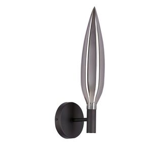 Kinkiet Nordic szklany szary dymiony 1x5W G9 do salonu obraz